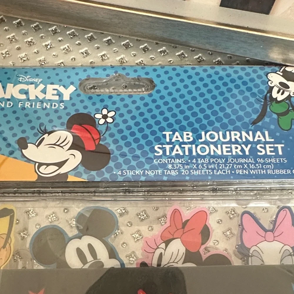Mickey and Friends Tab Journal Stationery Set NIP